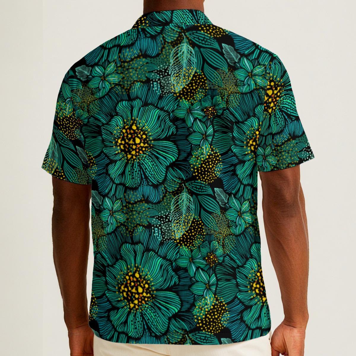 Turquoise (Cotton Button Shirt)-Cotton Button Shirt-Swish Embassy