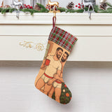 Unwrapping (Sequin Christmas Stocking)-Christmas Stockings-Swish Embassy