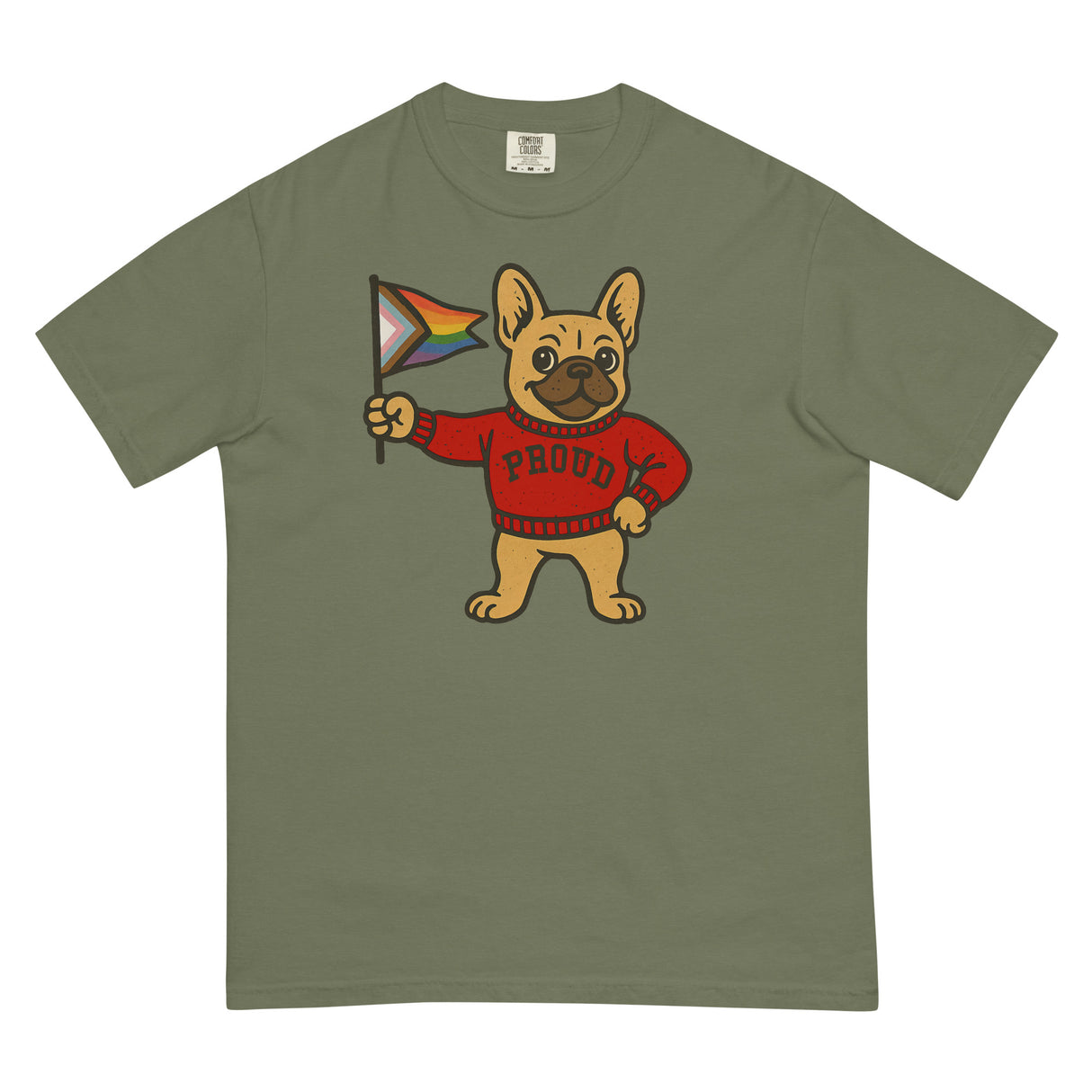 Varsity Pride Puppy (Boxy Tee)-Boxy T-Shirt-Swish Embassy