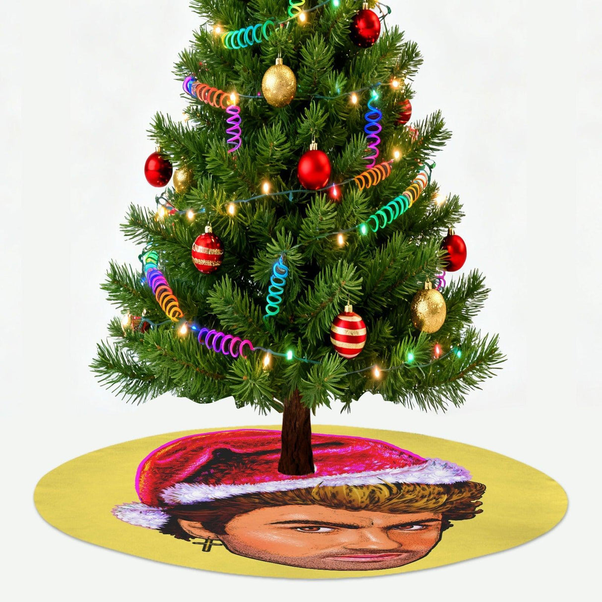 Wake Me Up Before You Ho Ho (Tree Skirt)-Tree Skirts-Swish Embassy