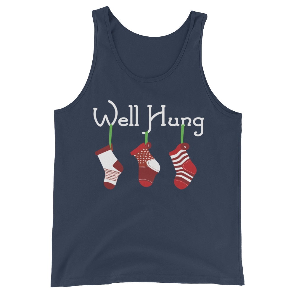Well Hung Stocking (Tank Top)-Christmas Tank Tops-Swish Embassy