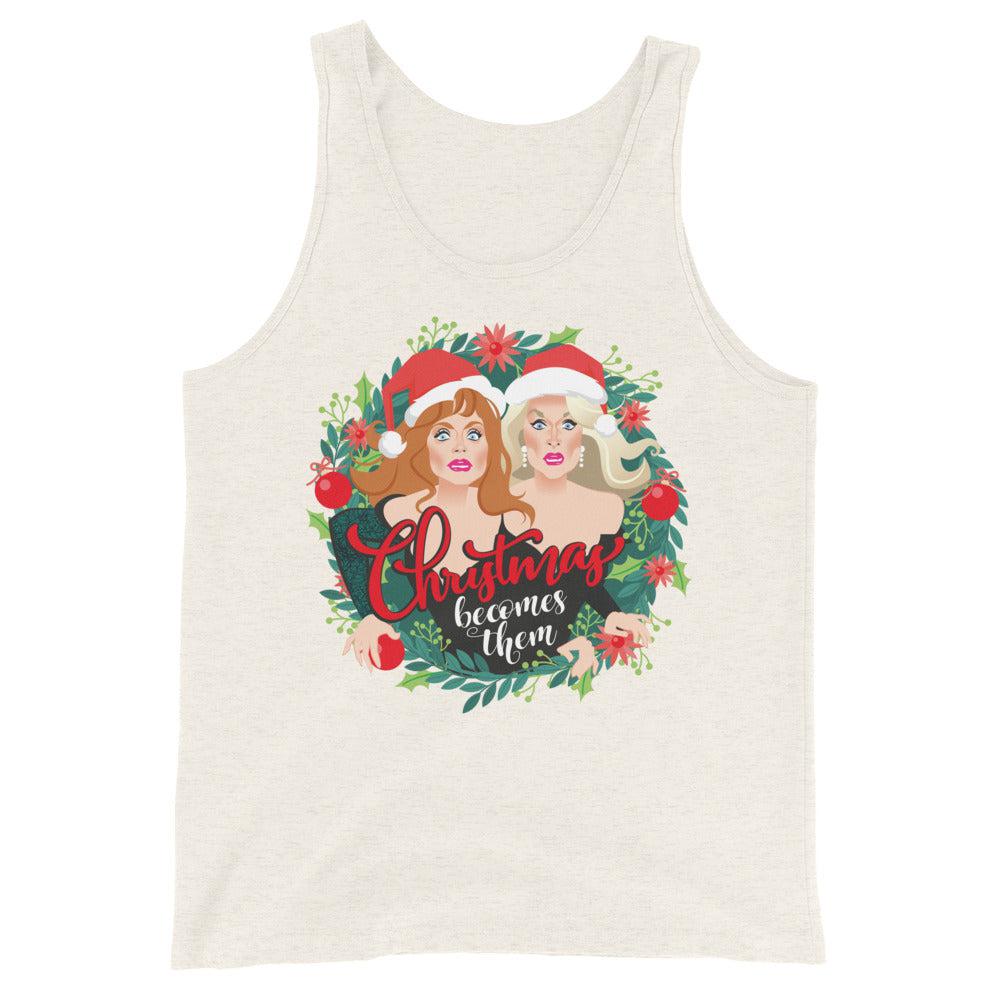 Xmas Becomes Them (Tank Top)-Christmas Tank Tops-Swish Embassy