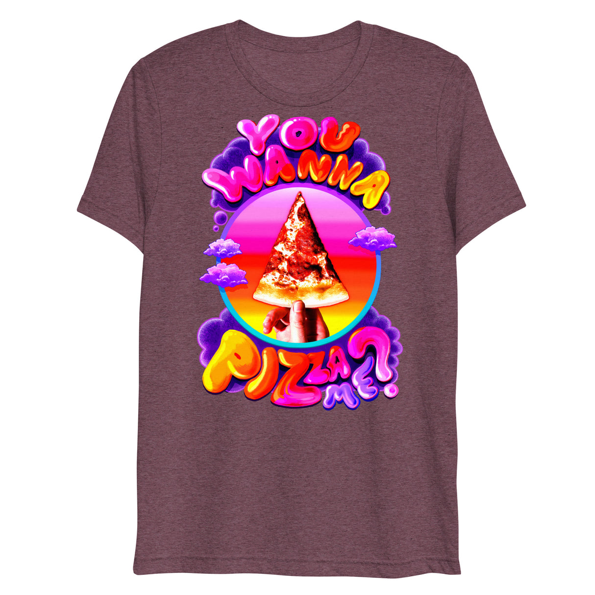 You Wanna Pizza Me? (Triblend)-Triblend T-Shirt-Swish Embassy