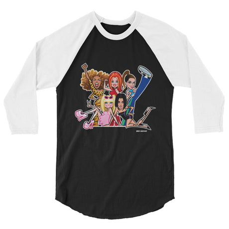 Who Do You Think You Are (Raglan) - Black/White