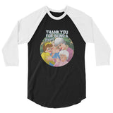 Thank You for Being a Friend (Raglan) - Black/White