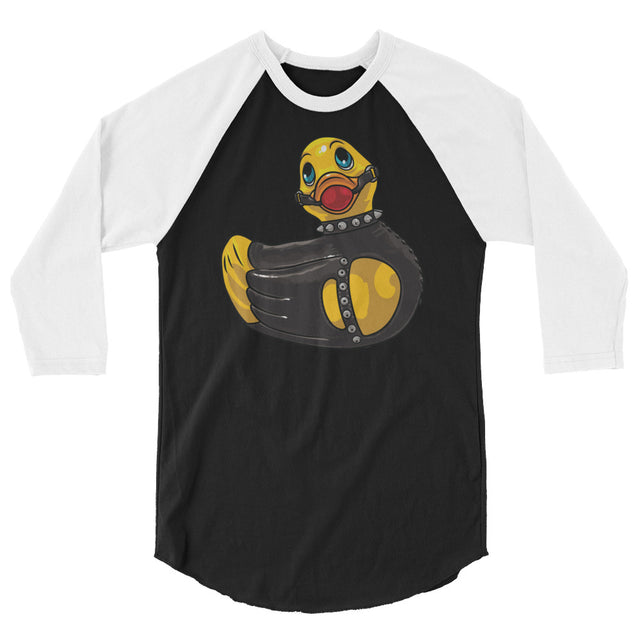 Rubber Ducky (Raglan) - Black/White