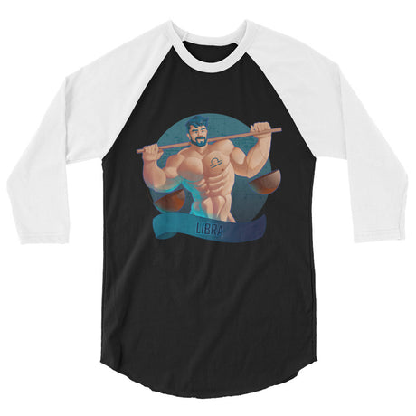 Libra (Raglan) - Black/White