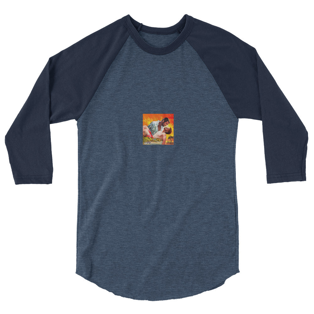 The Wind Done Already Had Herses (Raglan) - Heather Denim/Navy