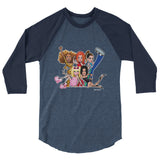 Who Do You Think You Are (Raglan) - Heather Denim/Navy
