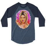 Spin Me Right Round (Raglan) - Heather Denim/Navy
