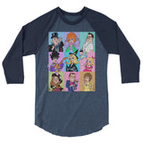Bewitches (Raglan) - Heather Denim/Navy