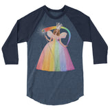 Are You a Good B*tch? (Raglan) - Heather Denim/Navy
