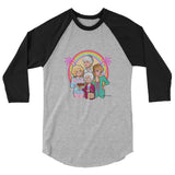 Miami is Proud (Raglan) - Heather Grey/Black