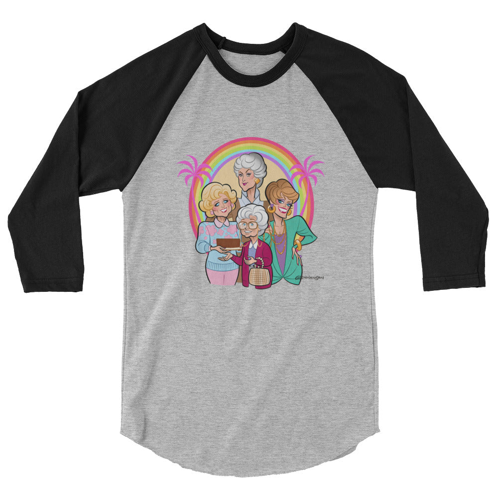 Miami is Proud (Raglan) - Heather Grey/Black