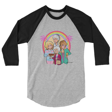 Miami is Proud (Raglan) - Heather Grey/Black