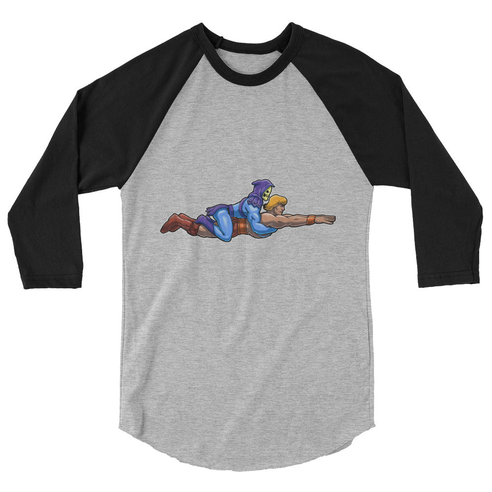 Ambiguously Gay (Raglan) - Heather Grey/Black