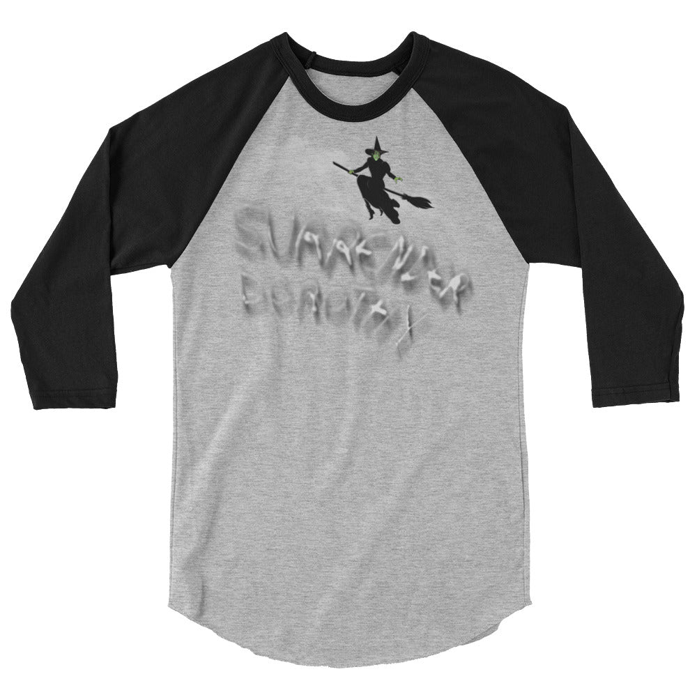 Surrender Dorothy (Raglan) - Heather Grey/Black