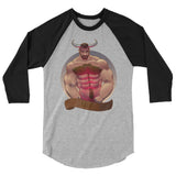 Taurus (Raglan) - Heather Grey/Black