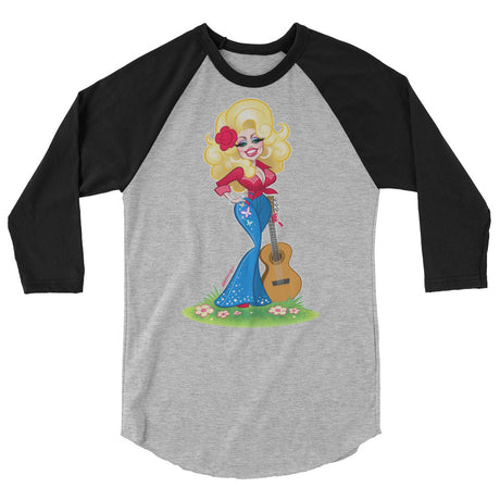 Smoky Mountain Glam (Raglan) - Heather Grey/Black