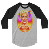 Big Boss Energy (Raglan) - Heather Grey/Black