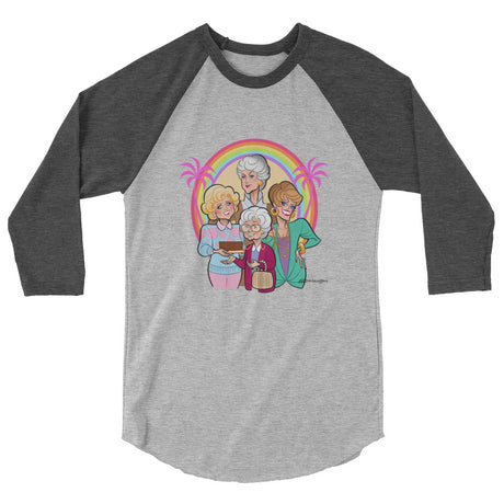 Miami is Proud (Raglan) - Heather Grey/Heather Charcoal