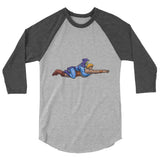 Ambiguously Gay (Raglan) - Heather Grey/Heather Charcoal