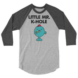 Little Mr. K-Hole (Raglan) - Heather Grey/Heather Charcoal