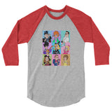 Bewitches (Raglan) - Heather Grey/Heather Red