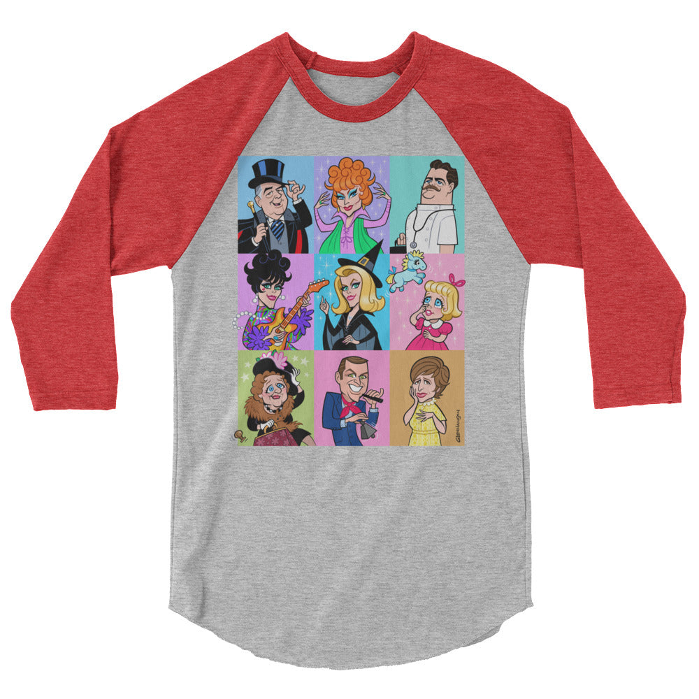 Bewitches (Raglan) - Heather Grey/Heather Red