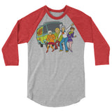 Golden Machine (Raglan) - Heather Grey/Heather Red