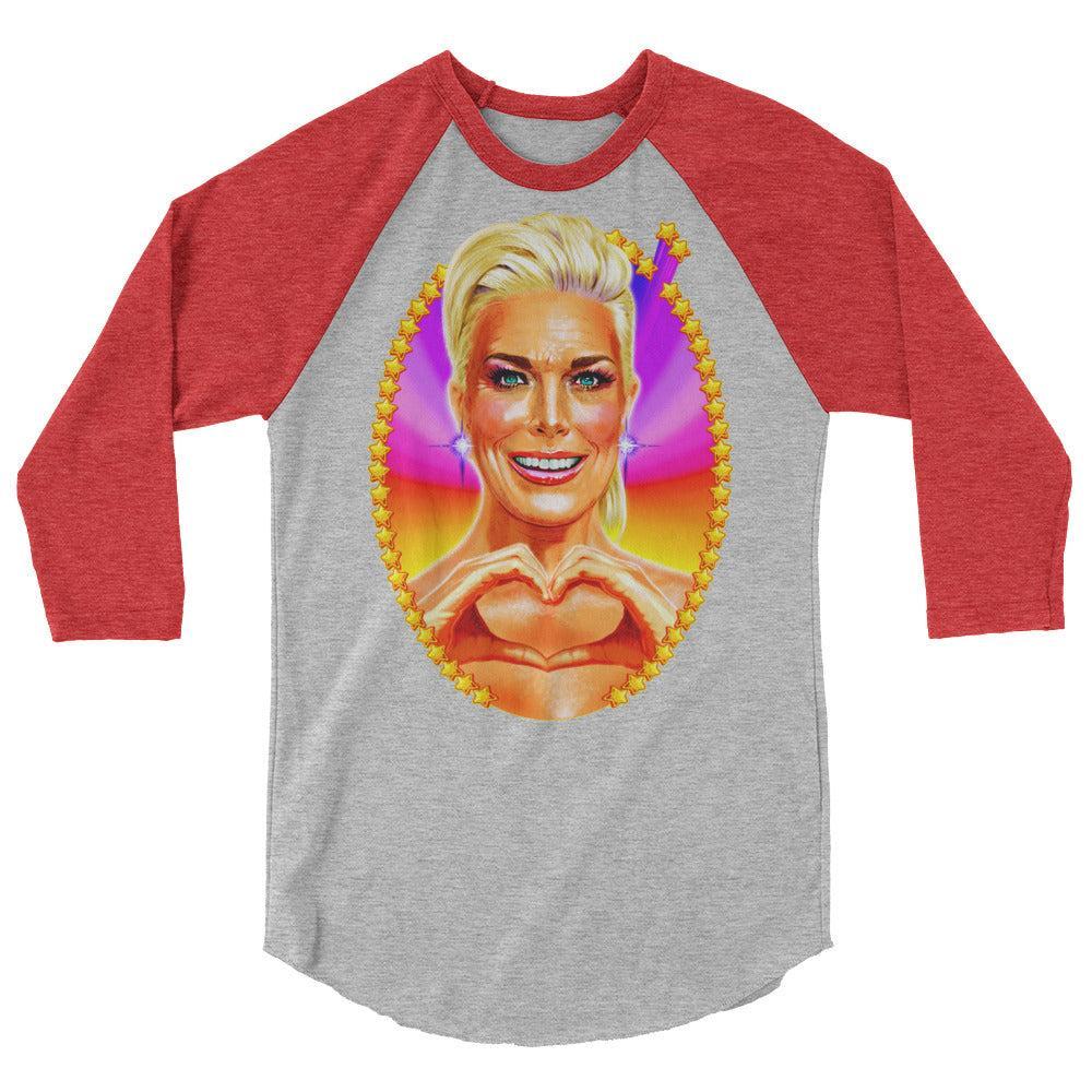 Big Boss Energy (Raglan) - Heather Grey/Heather Red