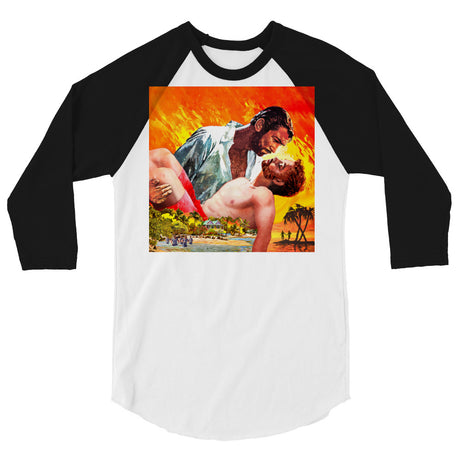 The Wind Done Already Had Herses (Raglan) - White/Black