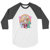 Miami is Proud (Raglan) - White/Heather Charcoal