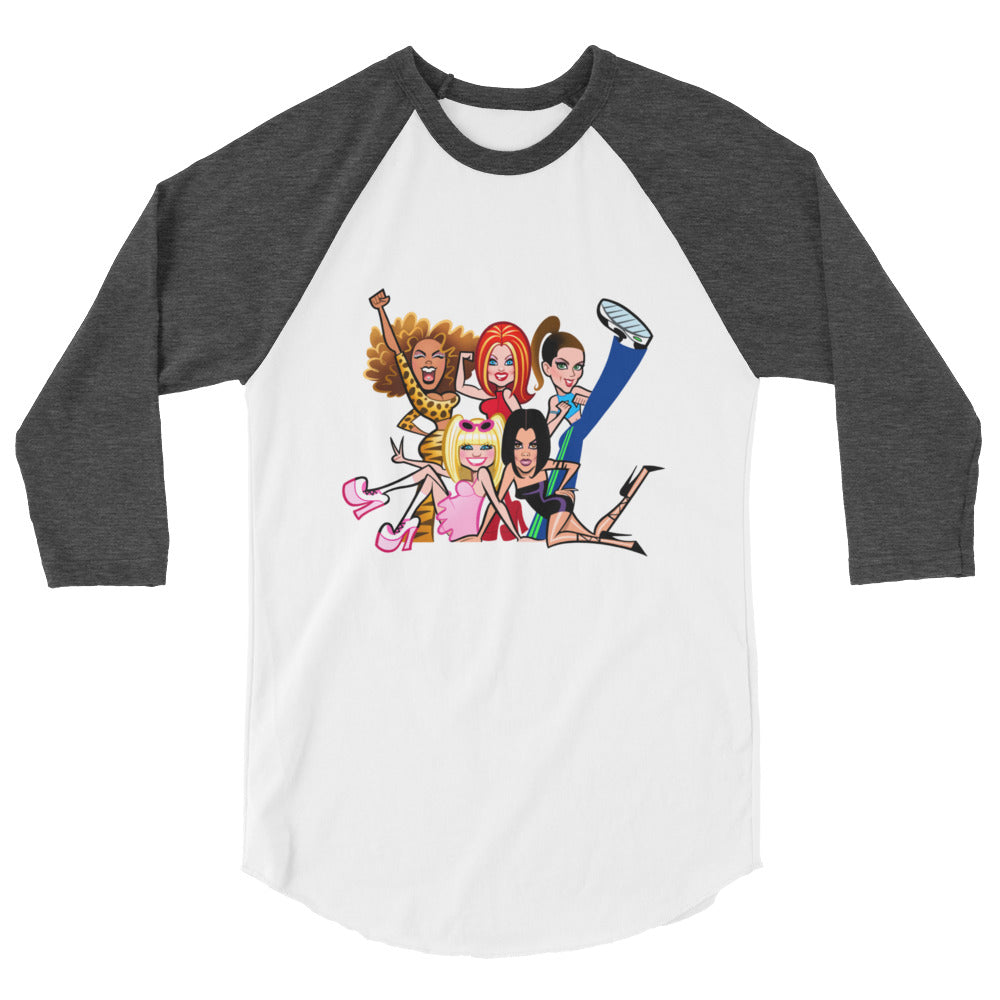 Who Do You Think You Are (Raglan) - White/Heather Charcoal
