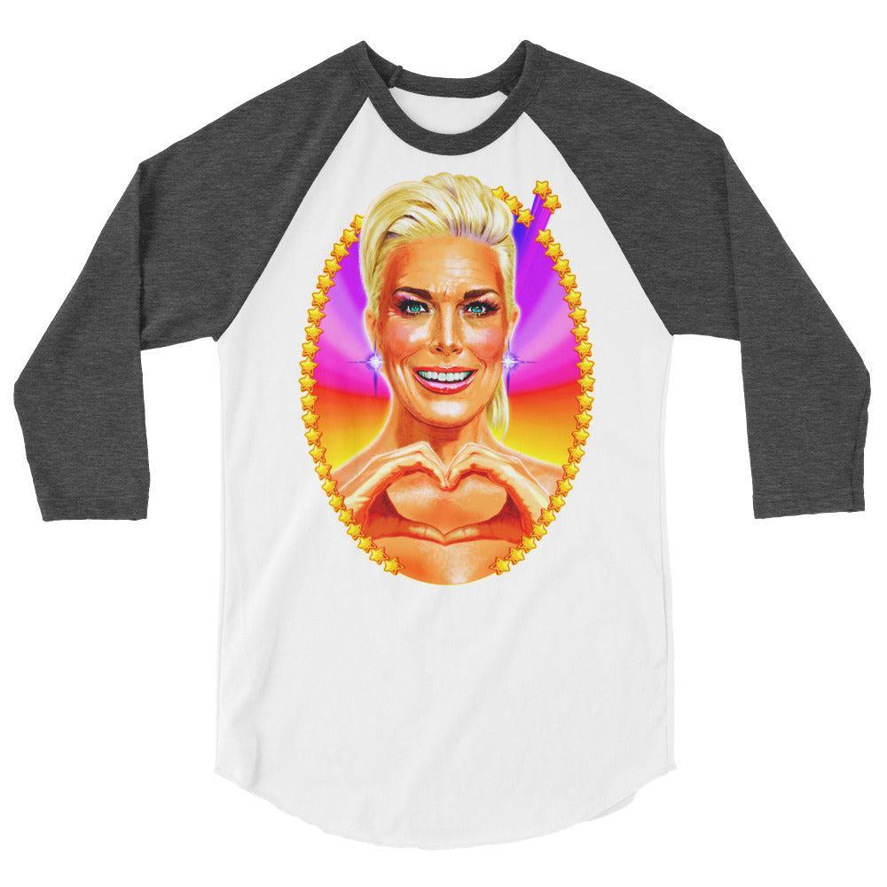 Big Boss Energy (Raglan) - White/Heather Charcoal