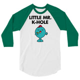 Little Mr. K-Hole (Raglan) - White/Kelly