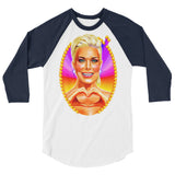 Big Boss Energy (Raglan) - White/Navy