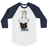 Robyn (Raglan) - White/Navy