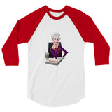 Dragon Lady (Raglan) - White/Red