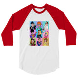 Bewitches (Raglan) - White/Red