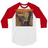 Strike a Scream (Raglan) - White/Red