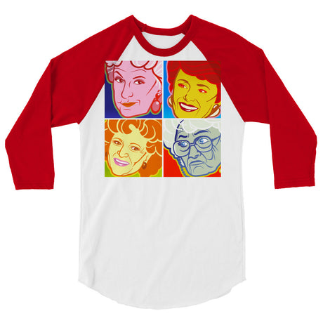Pop Art Girls (Raglan) - White/Red