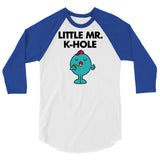 Little Mr. K-Hole (Raglan) - White/Royal