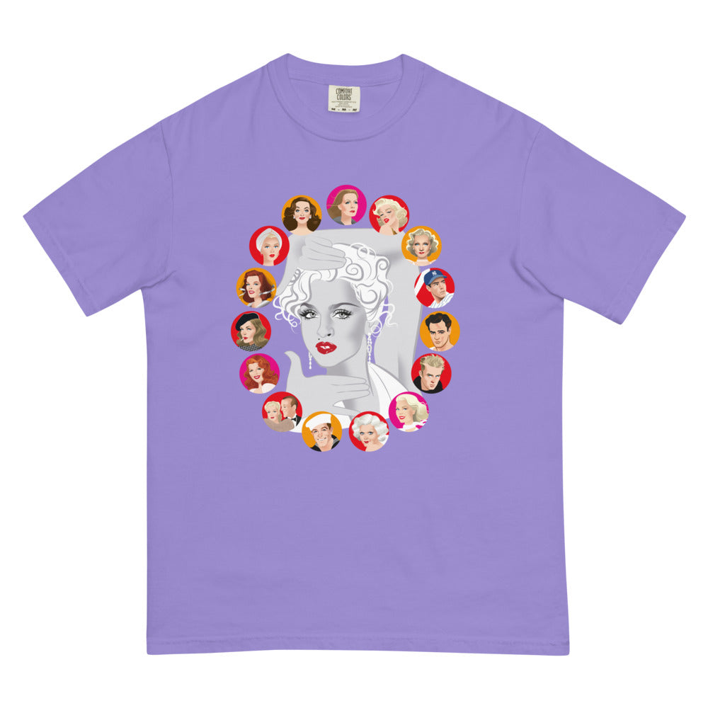 Dietrich and DiMaggio (Boxy Tee) - Violet