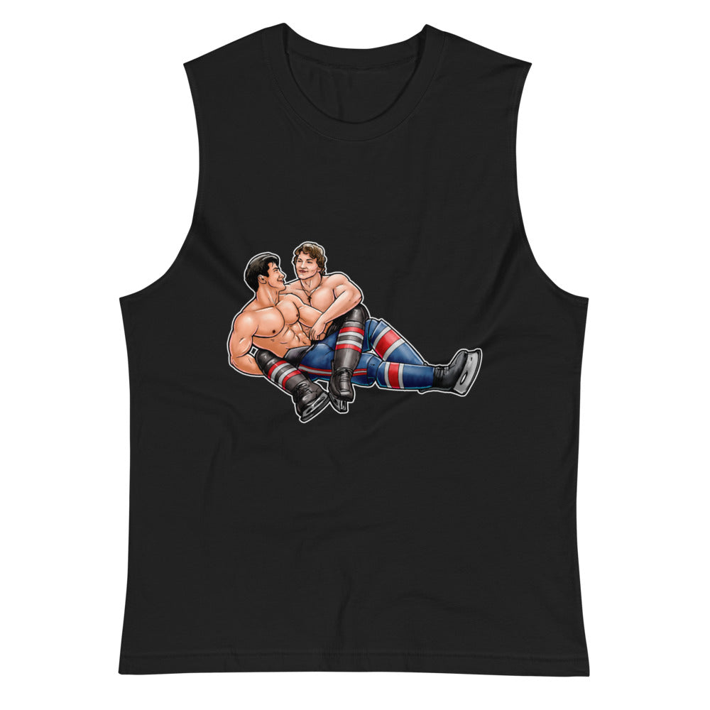 Down to Puck (Muscle Shirt) - Black