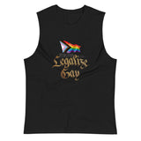 Legalize Gay (Muscle Shirt) - Black