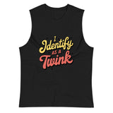I Identify as a Twink (Muscle Shirt) - Black