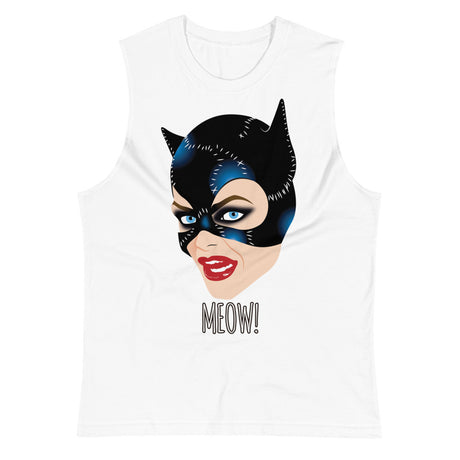 Meow (Muscle Shirt) - White