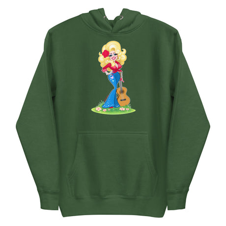 Smoky Mountain Glam (Hoodie) - Forest Green