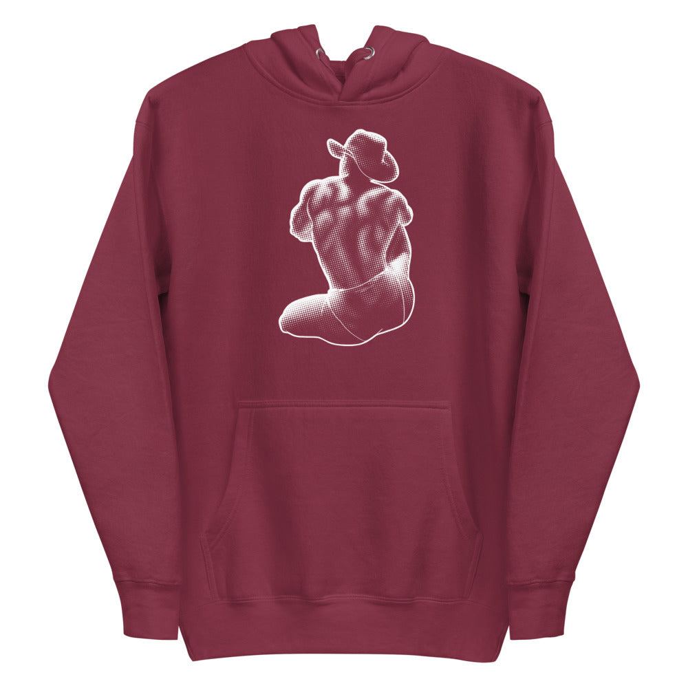 Bikini Cowboy (Hoodie) - Maroon